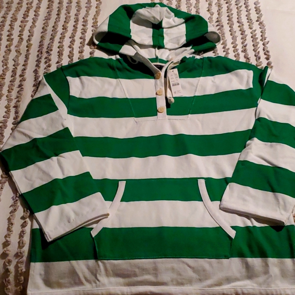 J crew button up hoodie